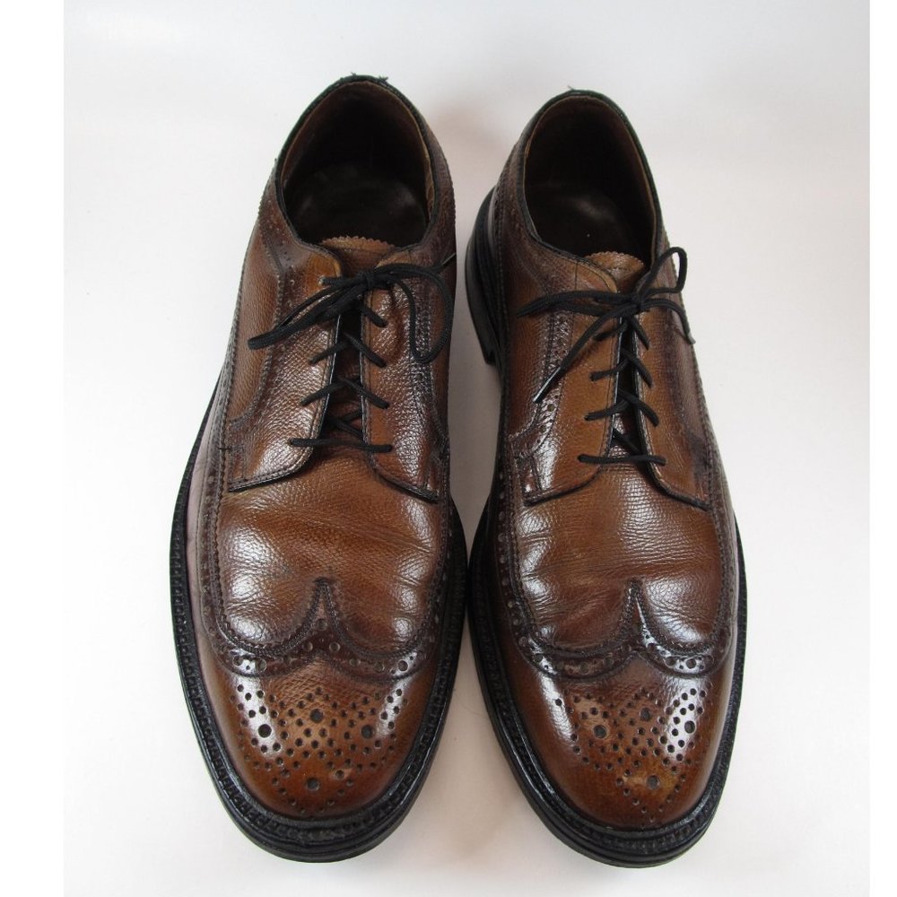Nunn Bush Brown Longwing Oxford Brogue sz 11D